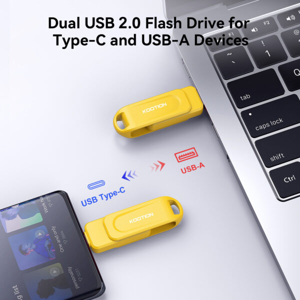 KOOTION 32G USB2.0 Dual Connector 2 in 1 USB Flash Drive