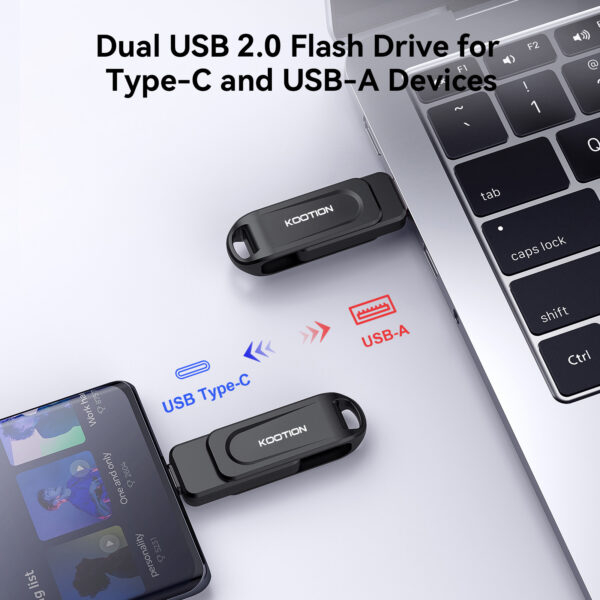KOOTION 8G USB2.0 Dual Connector 2 in 1 USB Flash Drive