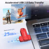 003-80 KOOTION 16G USB2.0 Dual Connector 2 in 1 USB Flash Drive
