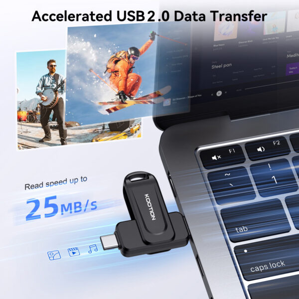 KOOTION 8G USB2.0 Dual Connector 2 in 1 USB Flash Drive