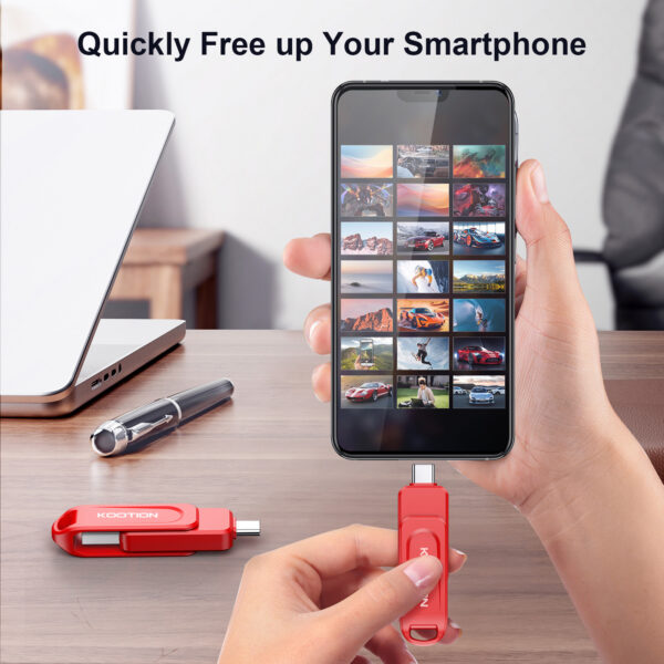 004 KOOTION 16G USB2.0 Dual Connector 2 in 1 USB Flash Drive