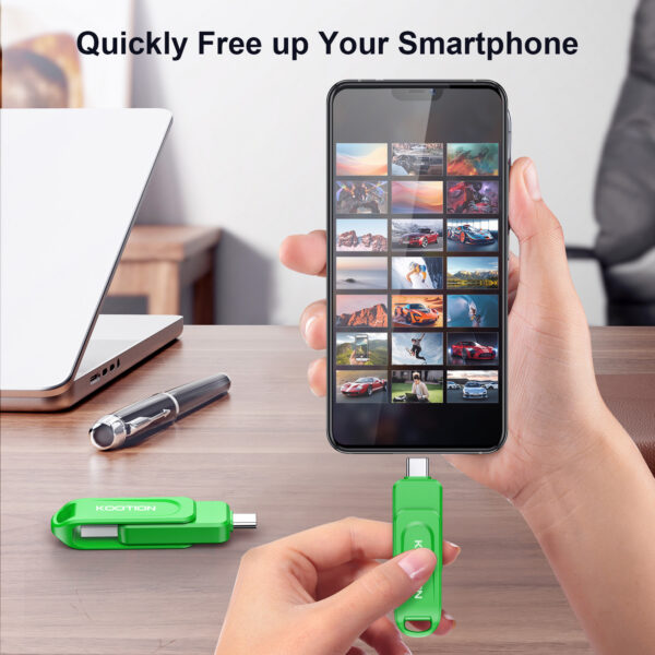KOOTION 64G USB2.0 Dual Connector 2 in 1 USB Flash Drive