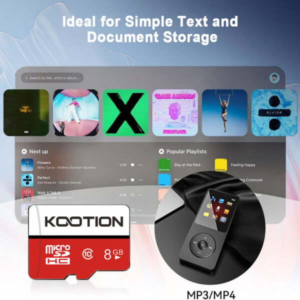 KOOTION 8GB Class 10 Micro SD Memory Card