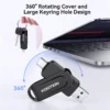 005 KOOTION 128G USB3.2 Gen1 Dual Connector 2 in 1 USB Flash Drive