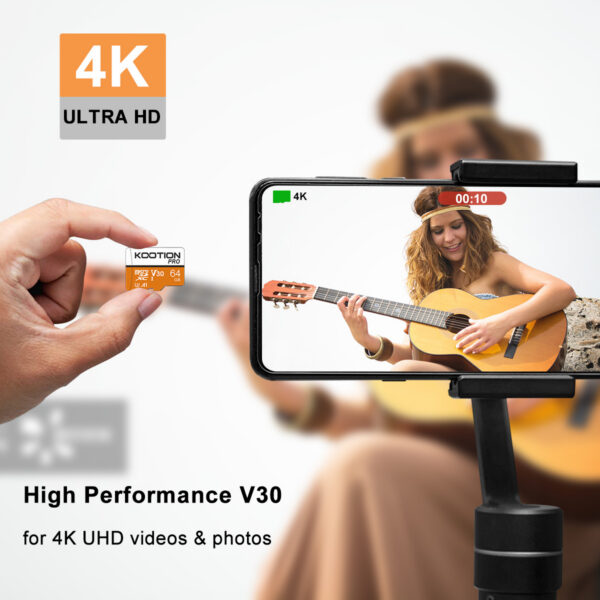 KOOTION 64GB UHS-I A1 U3 MicroSDXC Memory Card