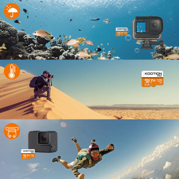 KOOTION 128GB UHS-I A1 U3 MicroSDXC Memory Card
