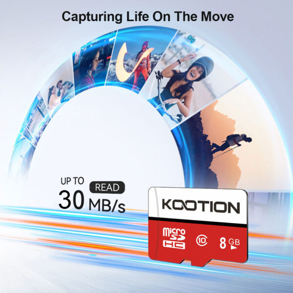 KOOTION 8GB Class 10 Micro SD Memory Card