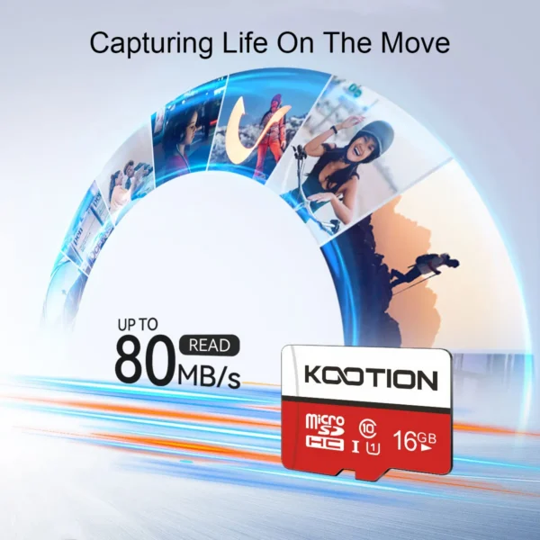 KOOTION 16GB x 3 Class 10 UHS-I Cards plus 1 Adapter Pack