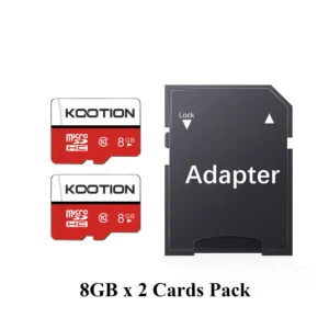 Kootion 8GB x 2 MicroSD Cards Pack