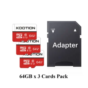 Kootion 64GB TF cards 3 Pack