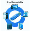 U207-8G-M6-(5) KOOTION 8G USB2.0 Dual Connector 2-in-1 USB Flash Drive